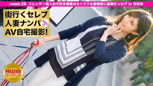 300MIUM-082 街行くセレブ人妻をナンパしてAV自宅撮影!⇒中出し性交! celeb.28 スレンダー美人の犬好き奥様はセックスも動物並に過激だった!? in 世田谷