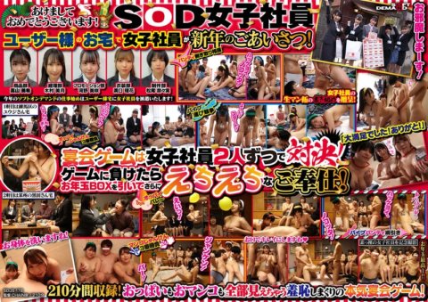 SDJS-178 2023年新年計畫 - 元旦後宮拜訪用戶家 - 為色情宴會遊戲大驚小怪的SOD女員工新年聚會