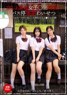 T-2800595 Gadis basah kuyup ○ Tempat berteduh dari hujan di halte bus yang tidak senonoh